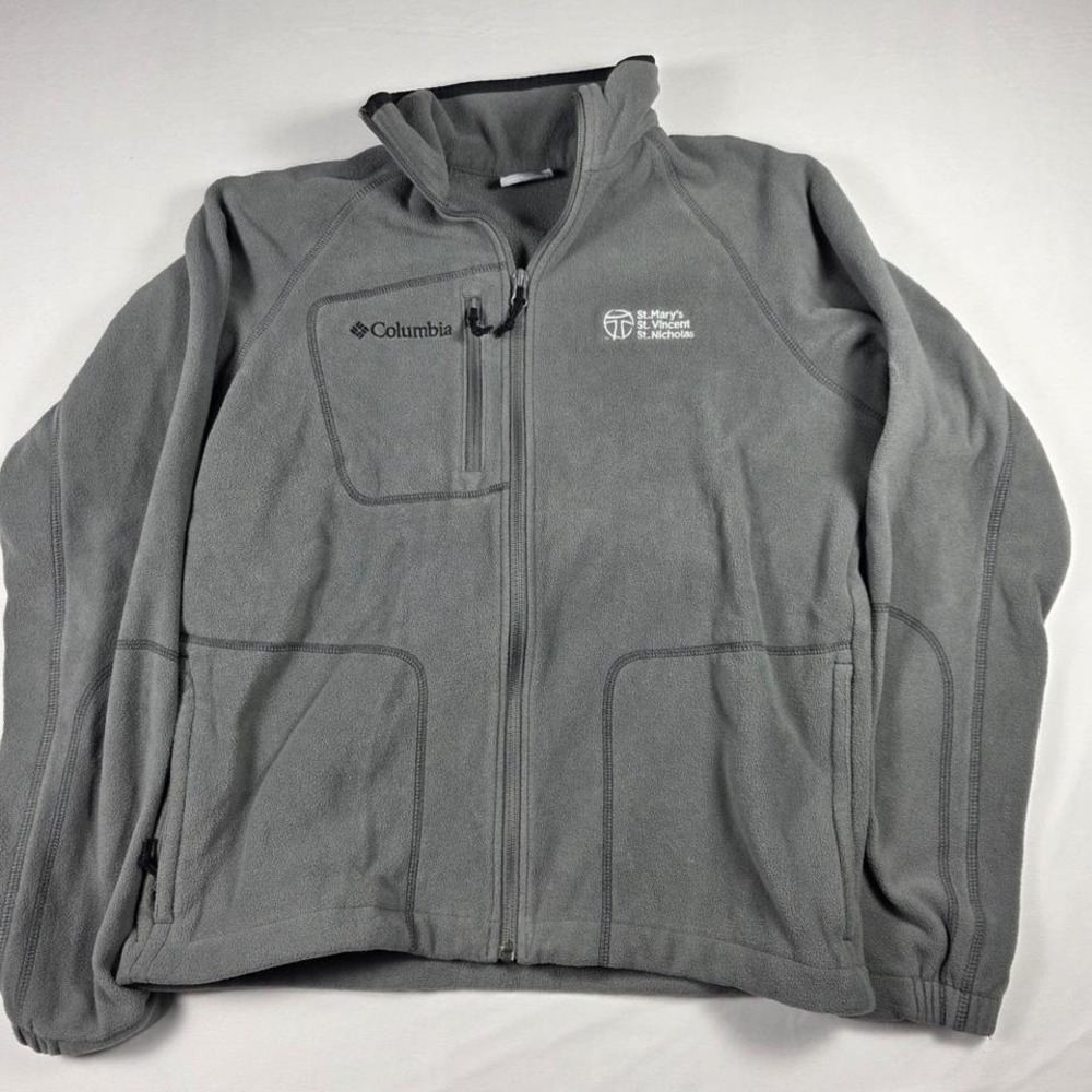 Columbia Gray Fleece Jacket‎ St Marys St VincentLogo Full Zip Women's Small